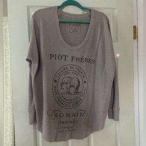 Free People Graphic Sweater